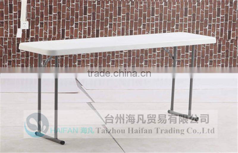 hot sell PE 183cm office white meeting table/special conference table for study with removable legs