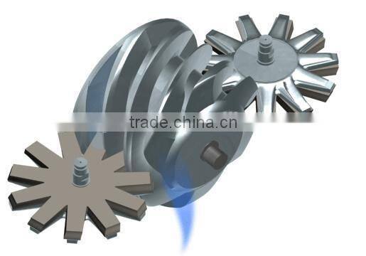 8bar oil free lubrication style and screw type oil free air compressor