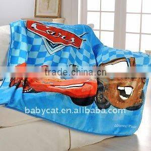 Hot sale Cars printed polar fleece blanket