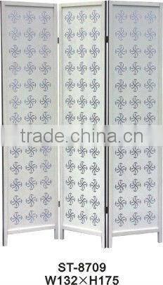 Carven Flowers Wooden Screen