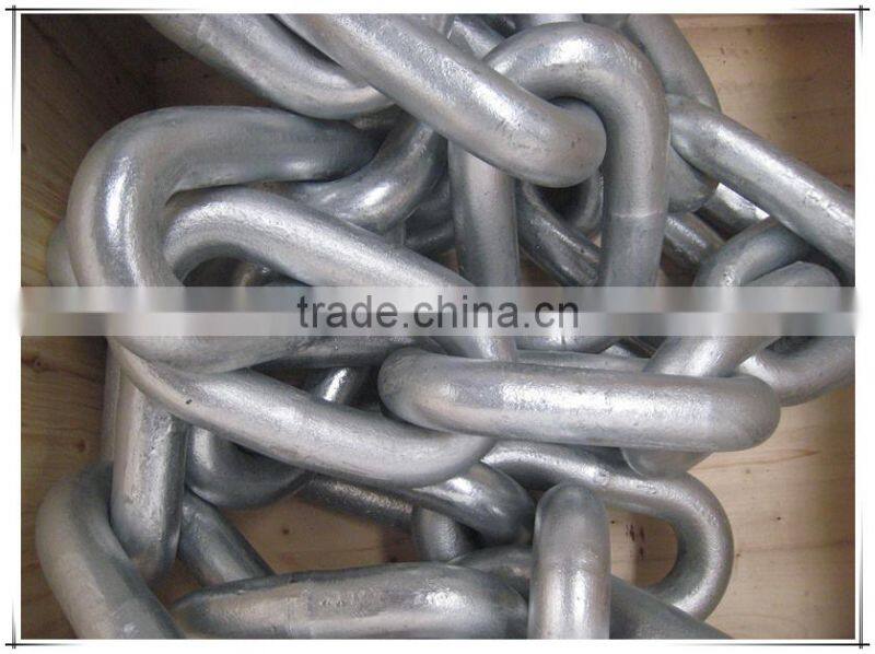 Qingdao black painted and HDG link chain manufacturer