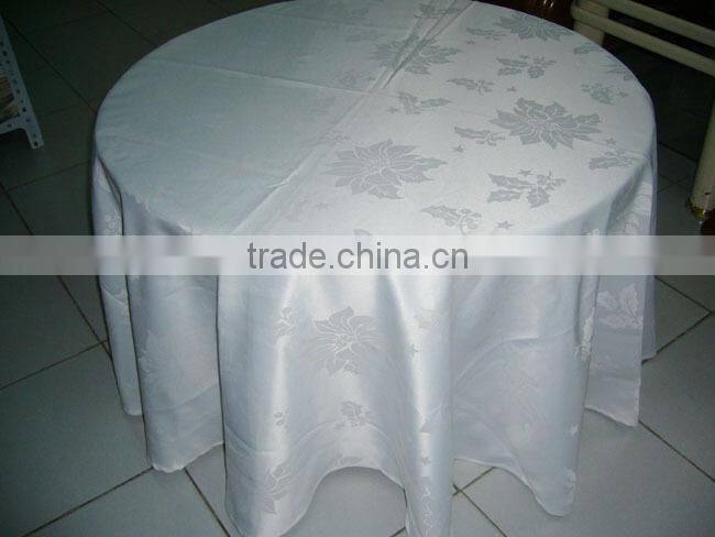 Jacquard Damask stretch table cloth