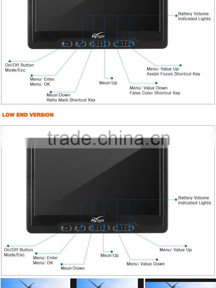 RC801Lite 32CH 7" 5.8GHz Diversity FPV LCD Monitor