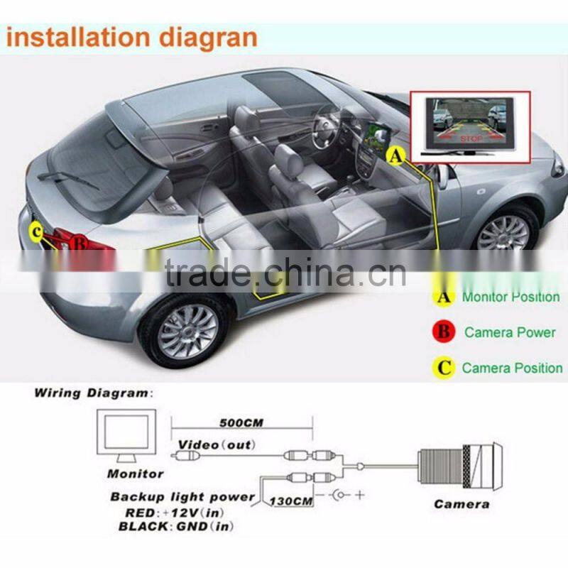 IP67 Waterproof CCD High Definition Special Car Rear View Camera