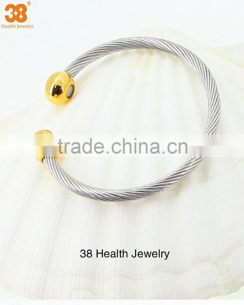 Magnetic bangle Arthritis Pain Relief djustable stainless steel bangle