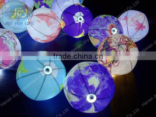 Gorgeous flashing parth decoration earth design led light balloons