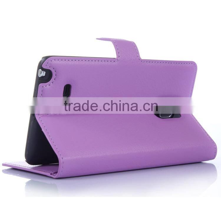 Hot Selling Ultra Thin Lichee PU Leather Case Wallet Folio Flip Cover for Samsung GALAXY Note Edge N915