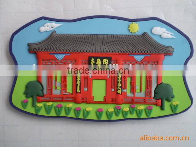 high quality customized rubber 3d pvc fridge magnet