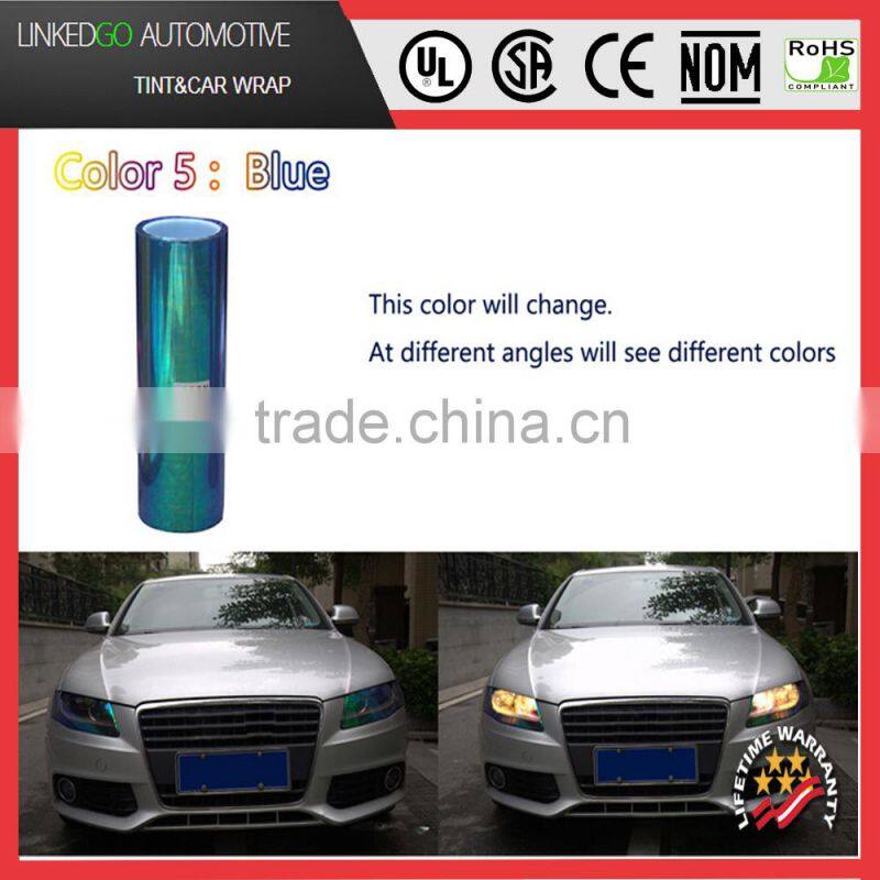 0.3*10M Chameleon Neo Pink Color Headlight Taillight Fog Light Vinyl Tint Film