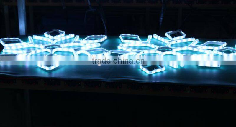 Ledcolourlight DMX RGB LED Christmas tree hanging snow strip lights