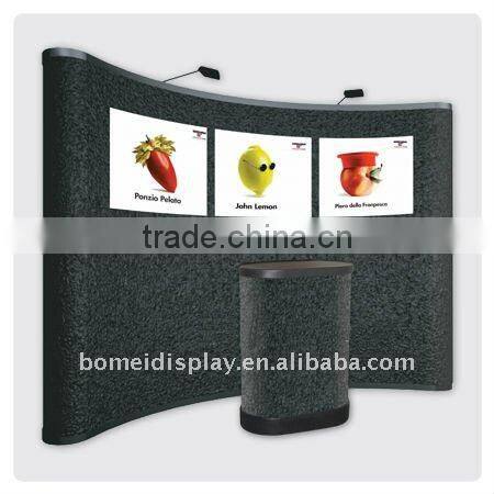 Cheap easy assembled aluminum pop up display stand 3*3/3*4