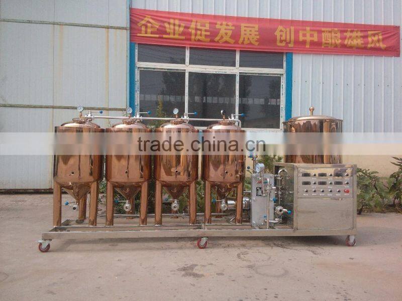 steam heating microbrewery 1000l with 304 stainless steel 2000l conical fermenter