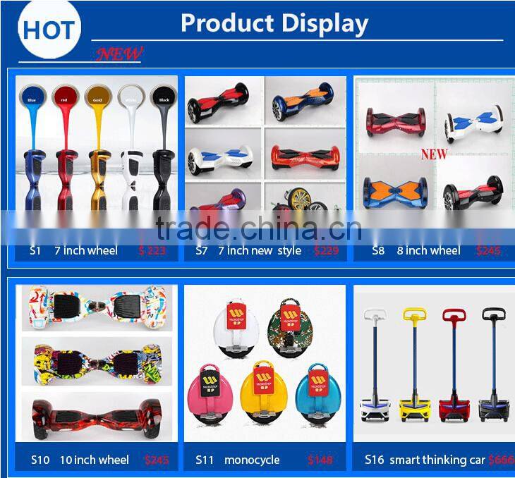 2 wheel self balance scooter Bluetooth and with protective strips