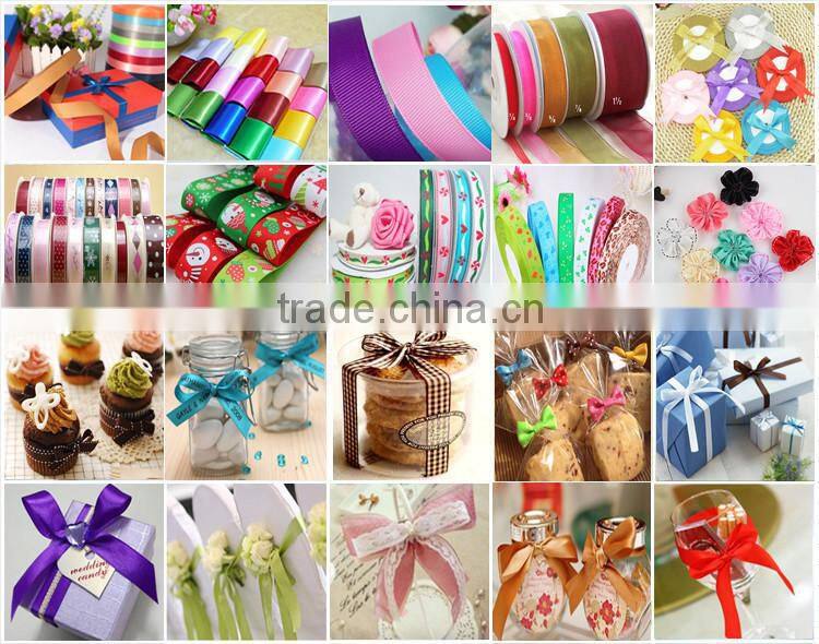 2016 High quality custom design printed cotton ribbon for wholesale