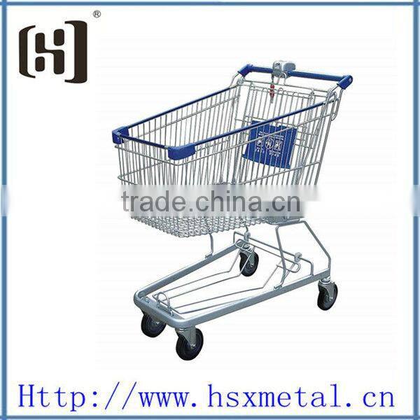 yiwu folding shopping trolley use in Supermarket HSX-1307