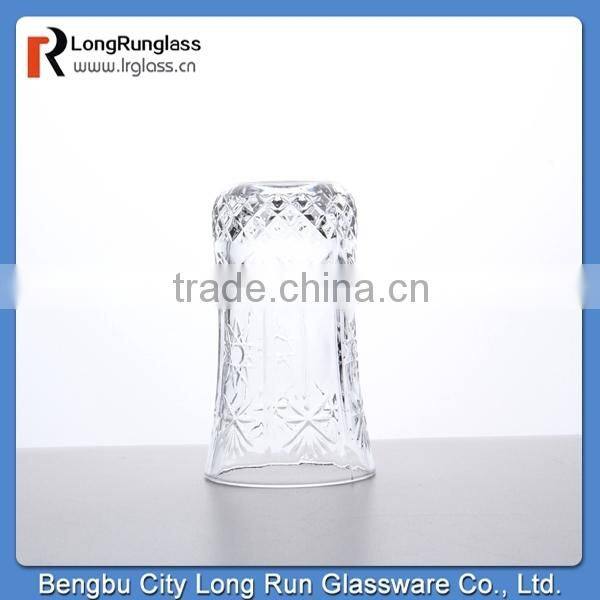 LongRun fashinable crystal home use milk&fruit juice glass tumbler