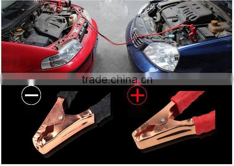 2016 new arrival Car Battery Clip Car Emergency Battery Power Line Heavy Duty Booster Cable 2M 500 Amp Emergency Kit