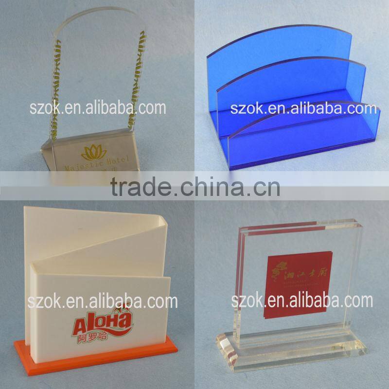 Acrylic modern colored kitchen ceramic knife block set