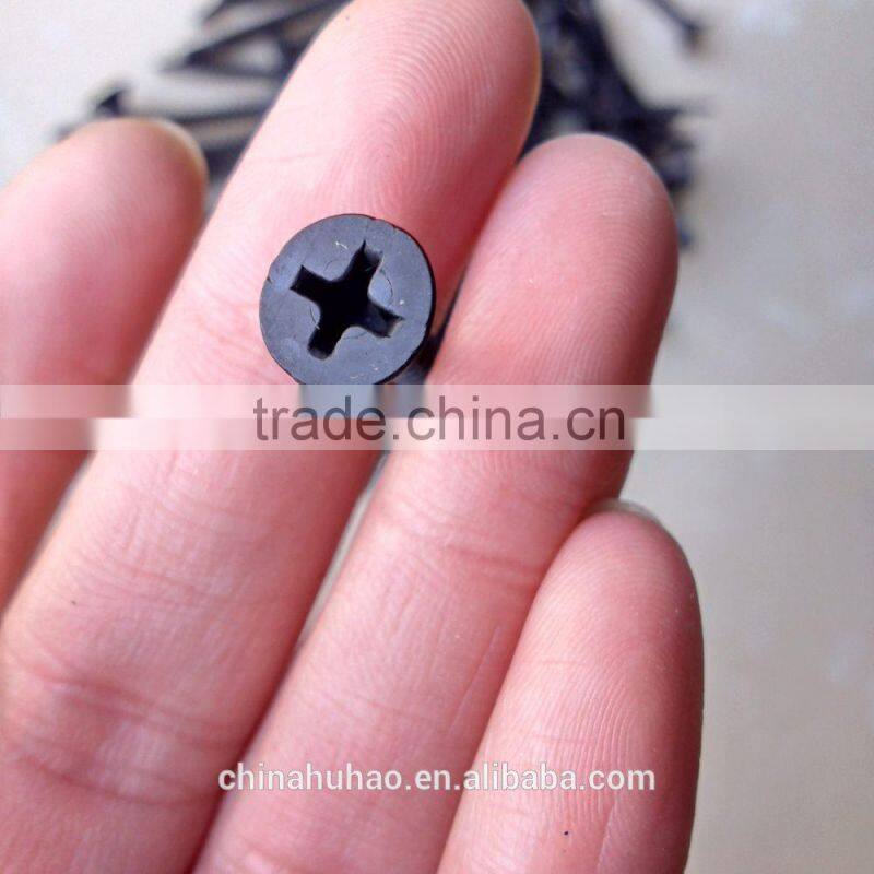 Electric galvanized black drywall screws