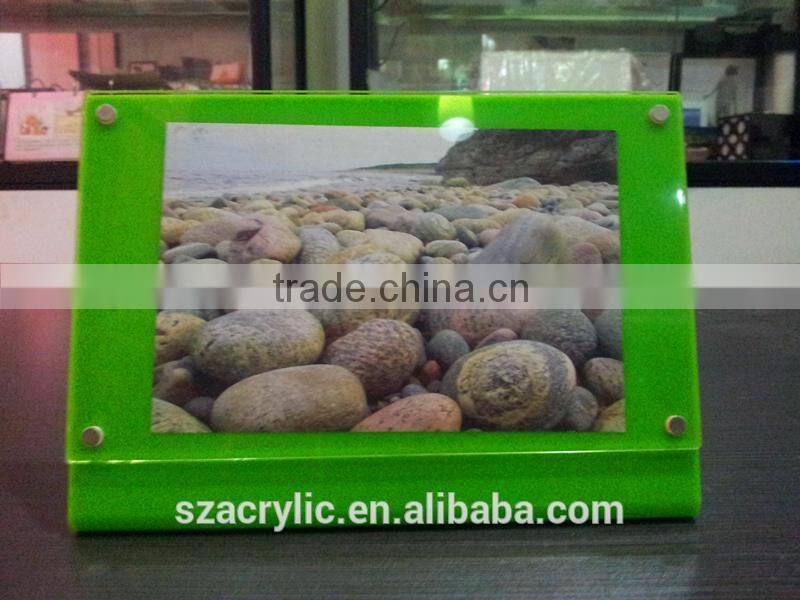 L shape Acrylic magnetic sign holder