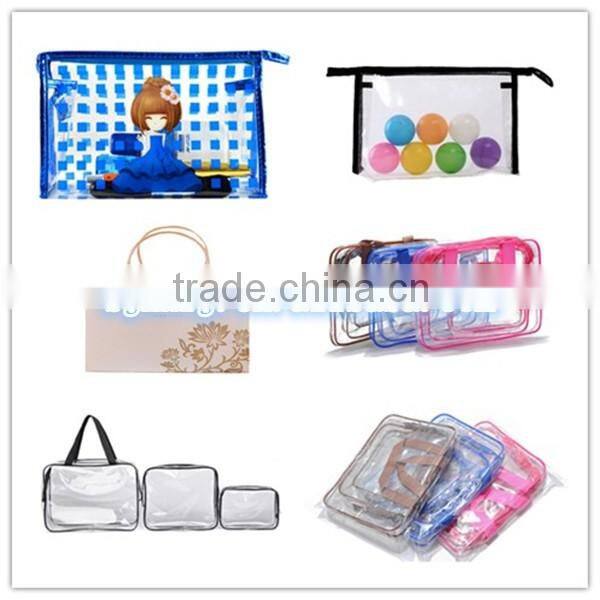 Free sample transparent makeup pvc bag