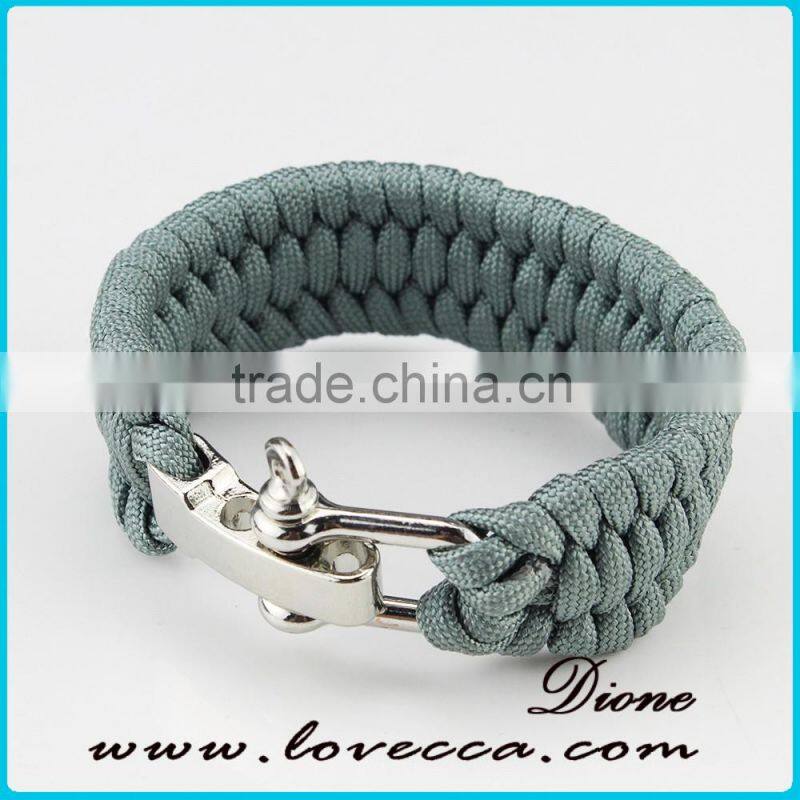 adjustable buckle paracord bracelet shackle/bow shackle for paracord bracelet