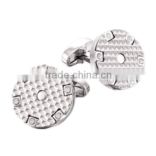 Quick Lead 2016 New Style Brass Zircon Cuff Links