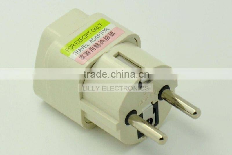 Travel Adapter AU US UK to EU AC Conversion Electrical Plug Universal 250V 10A