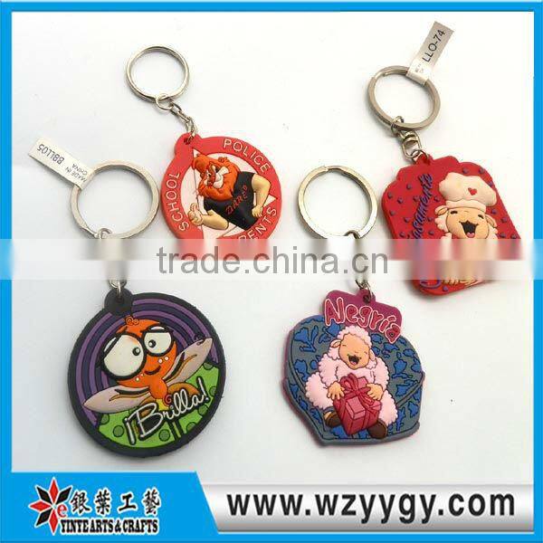 pvc soft animal promotion key chain