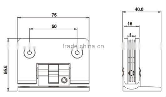Glass hinge