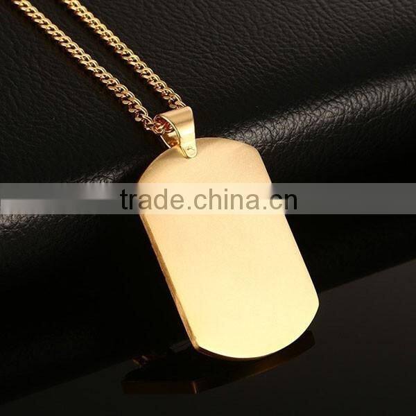 Men's Jewelry Gold Plating Skulls Pendant Necklace 2016 Punk