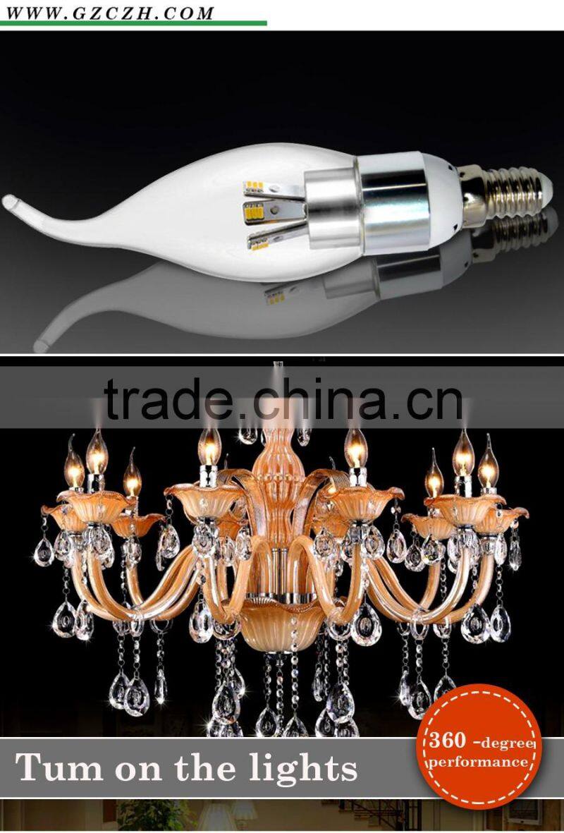 LED candle light for home use bulb light candle type E14 base