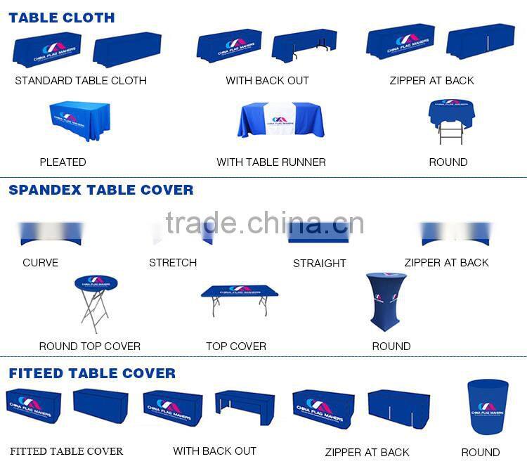 cheap custom company logo trade show display tablecloth for sale