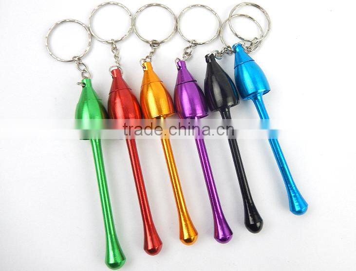 hot on amazon sale aluminum mini keychain small smoking pipes