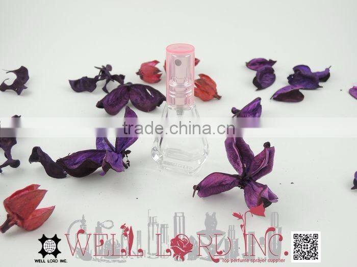 8ml high end pump sprayer clear glass bottle for travel carry