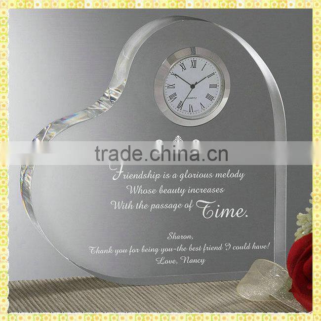 Handmade Unique Exquisite Crystal Clock Tower For New Year Gifts Souvenirs