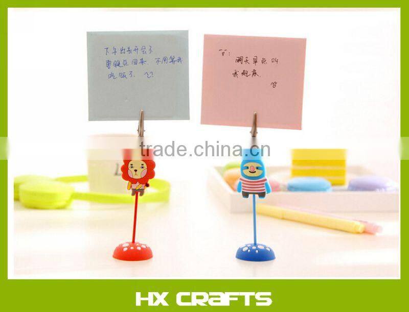Hot Sell Custom Promotion Memo Clip,Memo Holder in Cartoon design