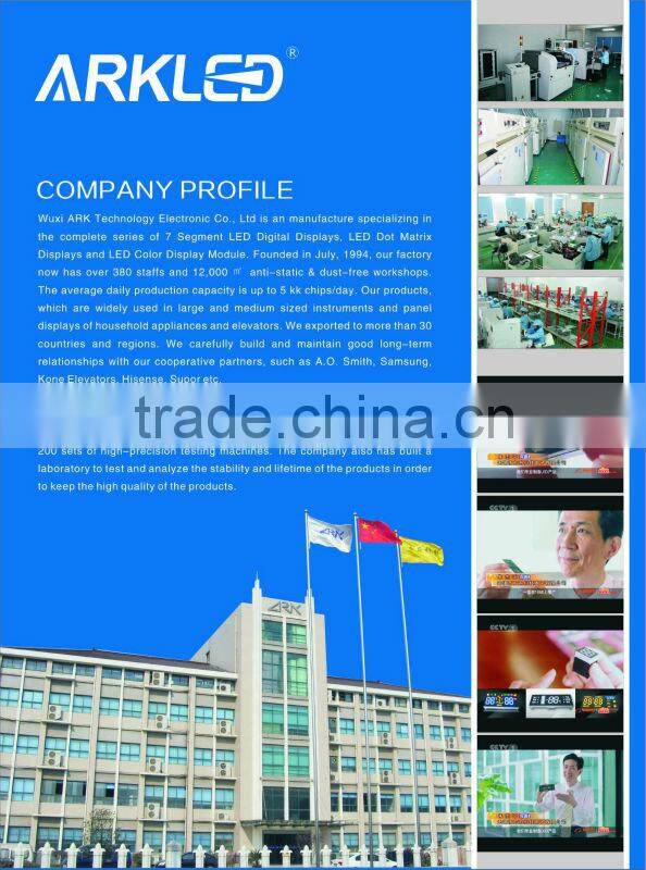 1.9'' 8 x 8 blue Color dot matrix led display, RoHS Approved