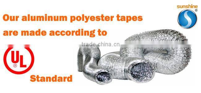 Flexible insulation film Aluminum PET Laminate Tape for Flexible Air Duct Materials