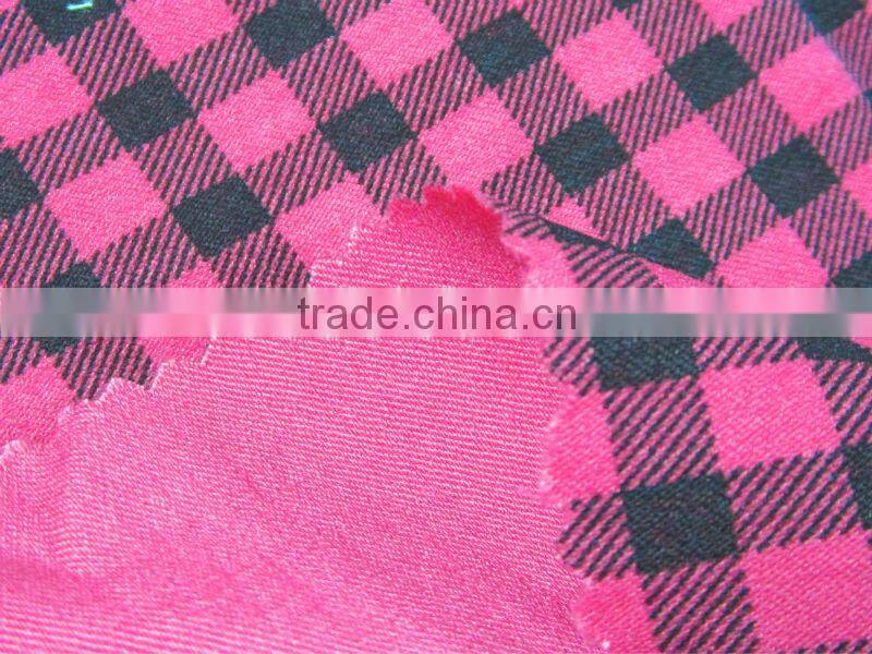 ES5016 Pigment printed fabric NR bengaline fabric with spandex for women fabric