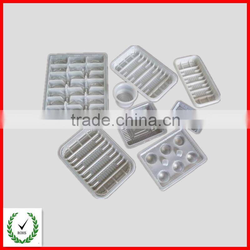 2015 hot-sale white PP plastic blister tray