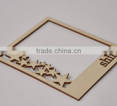 wood veneer frame,MDF flourish, wooden flourish scrapbooking card craft embellishments