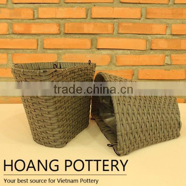 Long Popular Wicker Garden Planter