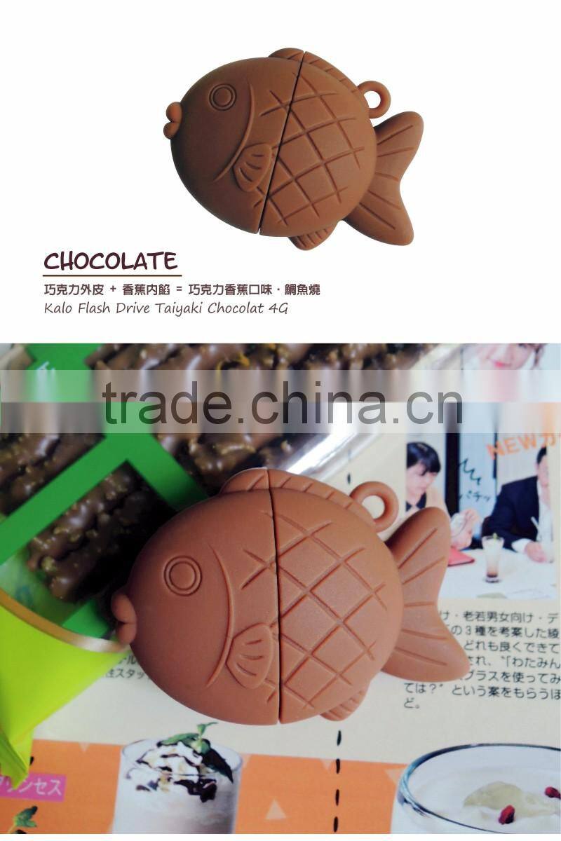 safety silicone fish usb flash drive for computer portable usb flash drive