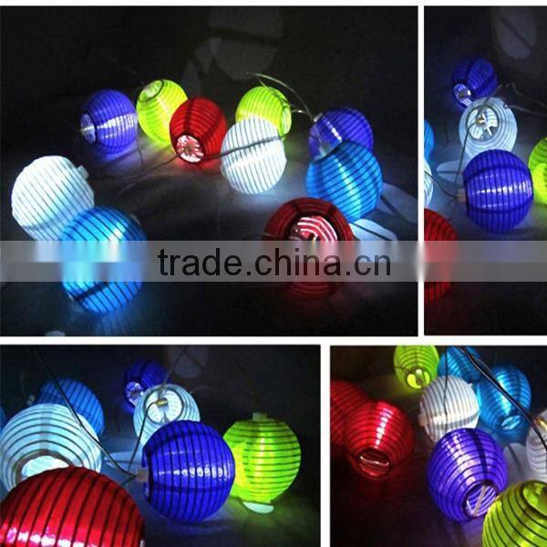 hanging outdoor string lights