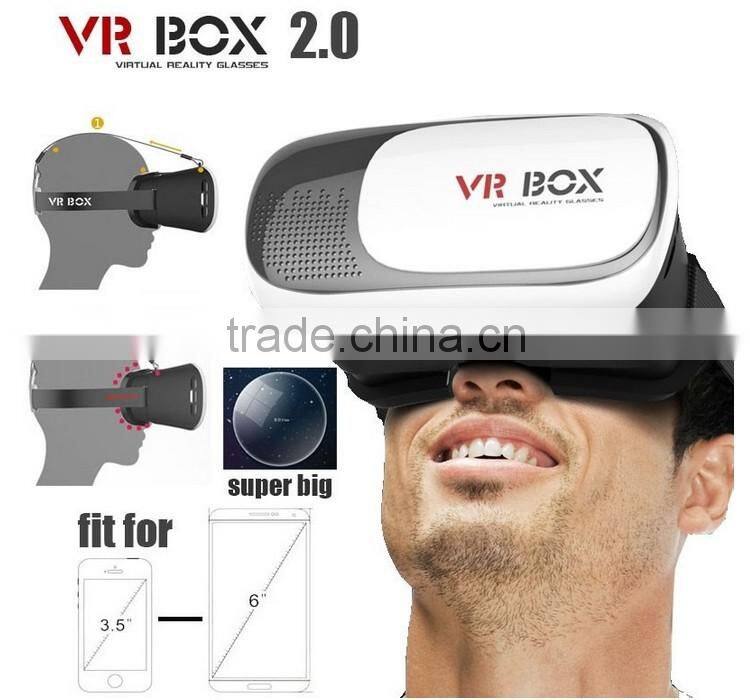 3D vr case 2016 New premium vr case for 3d movies / vr headset With Remote Bluetooth Control / vr box OEM