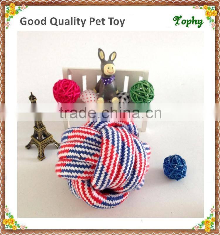 Cotton Ball On Rope Dog Toy Dog Tug Of War Toy Interactive Dog Toys
