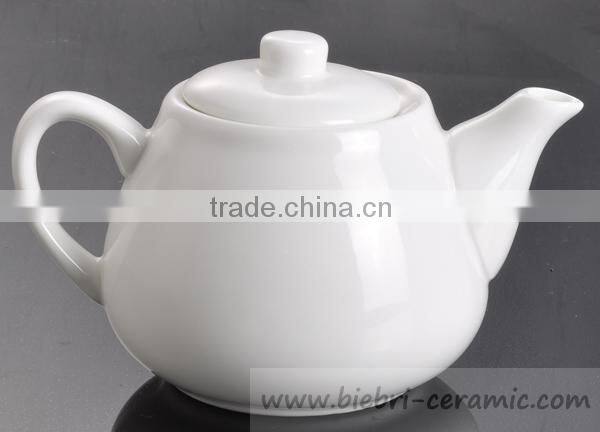 Ivory White Elegant Designs Good Quality Bone China Tea pots For Hotel And Restaurant