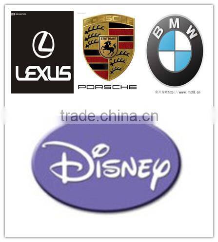 Automatic golf umbrella with thermo-transferred print and double canopies