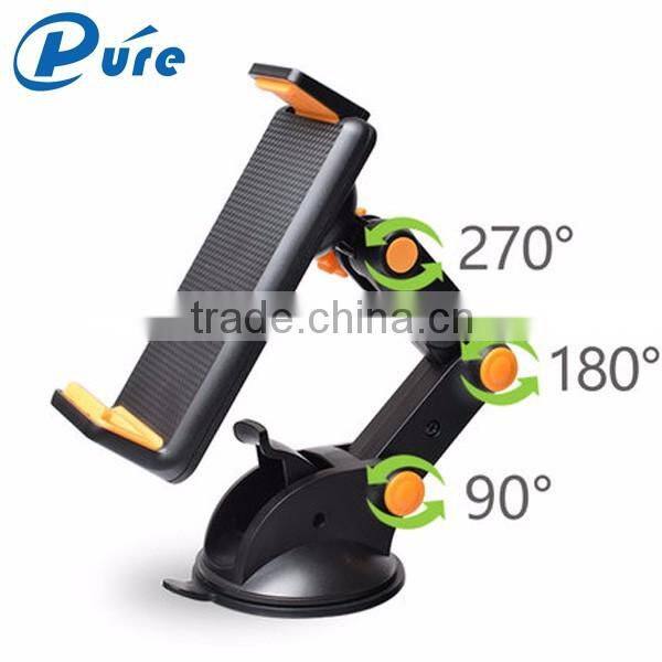 New Generation 2 in 1 Universal Windshield Car Mount Bracket With Suction Cup for Smartphone/PDA/GPS